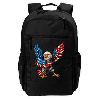 American Flag USA Dabbing Bald Eagle Patriotic 4th Of July Backpack