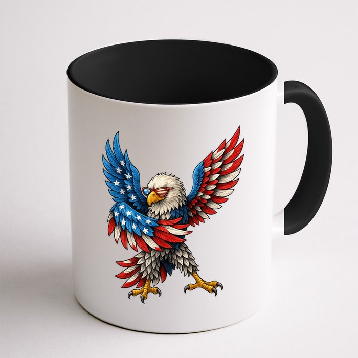 American Flag USA Dabbing Bald Eagle Patriotic 4th Of July Mug