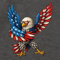 American Flag USA Dabbing Bald Eagle Patriotic 4th Of July Vector Backpack