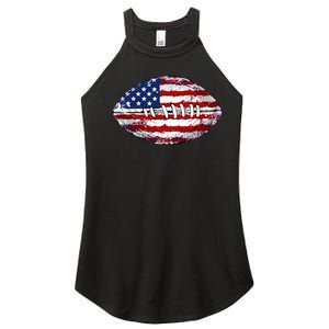 American Football Usa Flag Women's Perfect Tri Rocker Tank