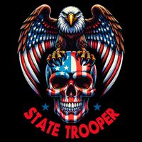 American Flag Usa Law Enforcement State Trooper Doggie Tank