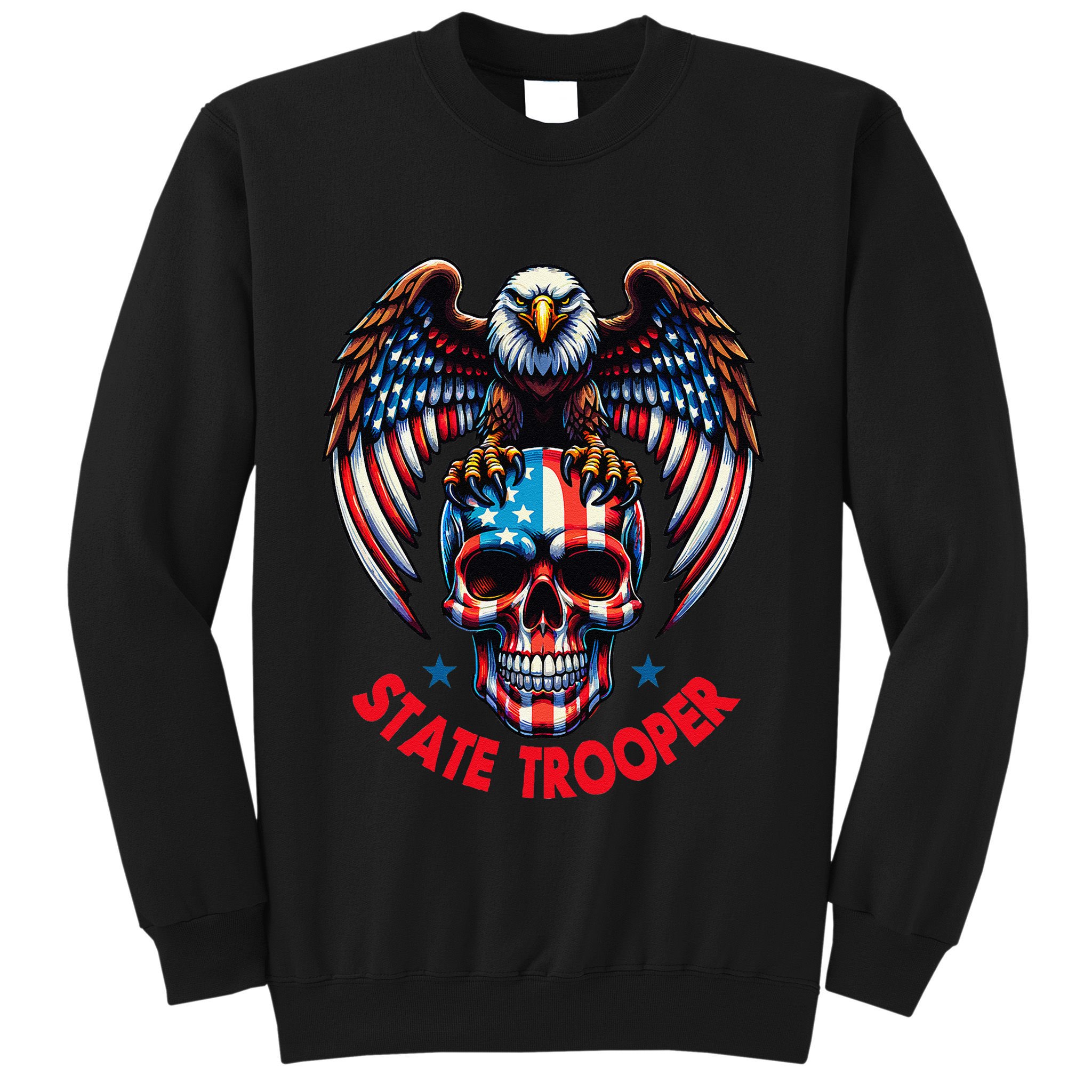 American Flag Usa Law Enforcement State Trooper Sweatshirt