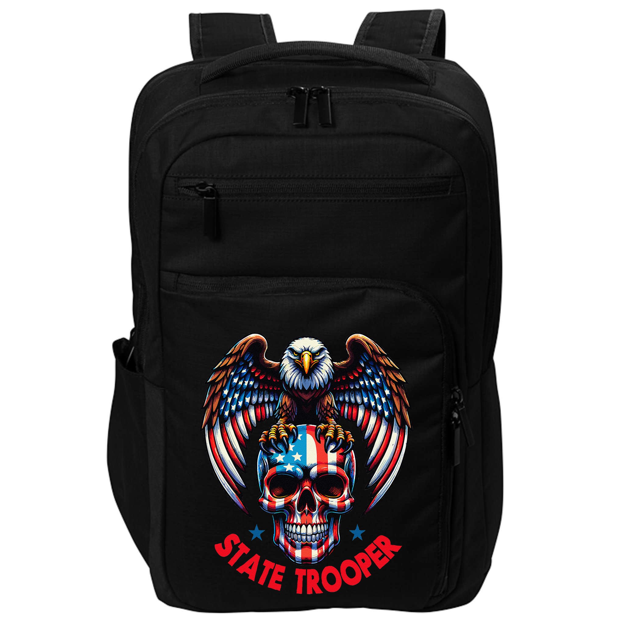 American Flag Usa Law Enforcement State Trooper Impact Tech Backpack
