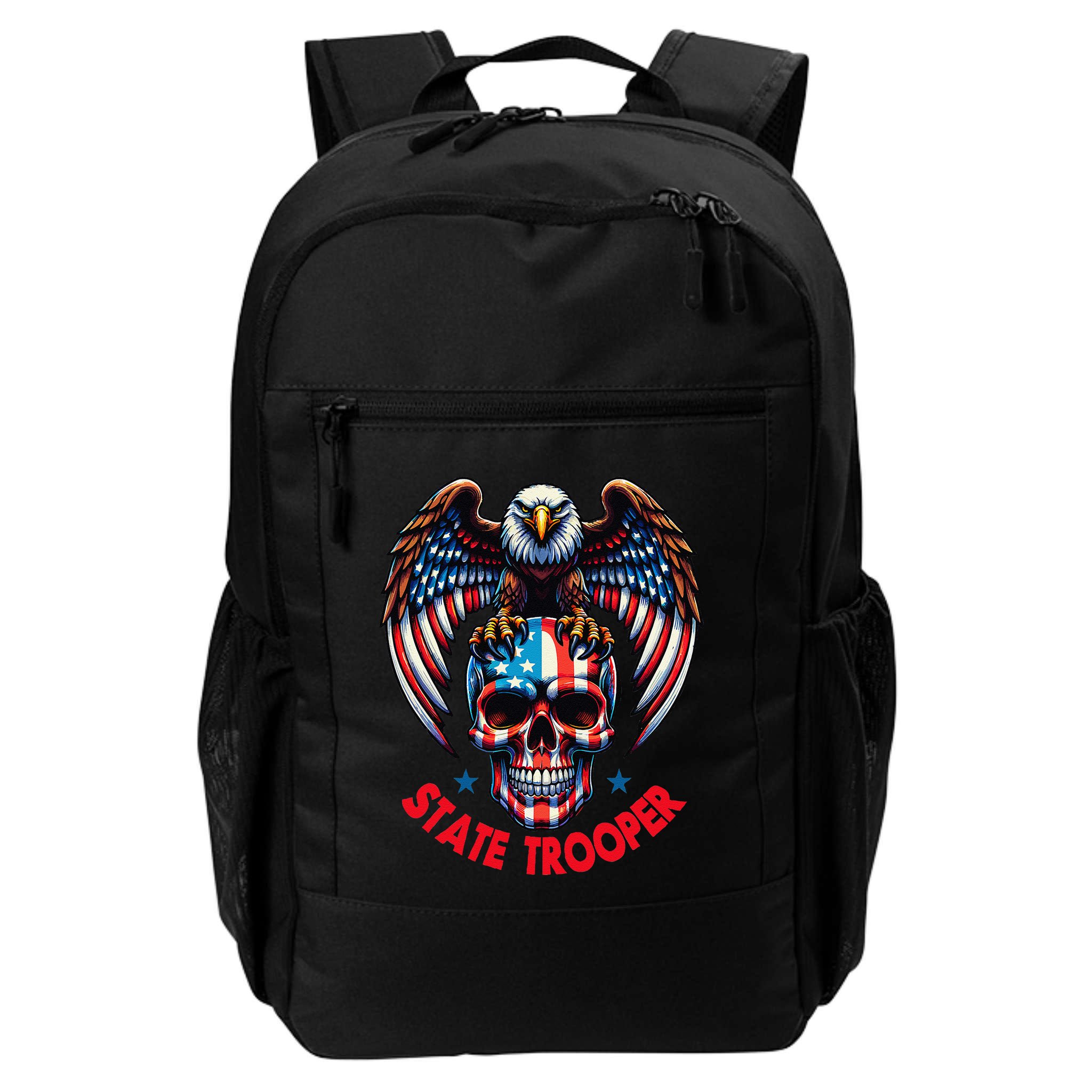 American Flag Usa Law Enforcement State Trooper Backpack