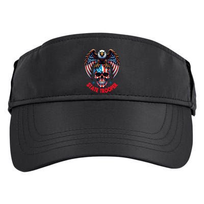 American Flag Usa Law Enforcement State Trooper Adult Drive Performance Visor
