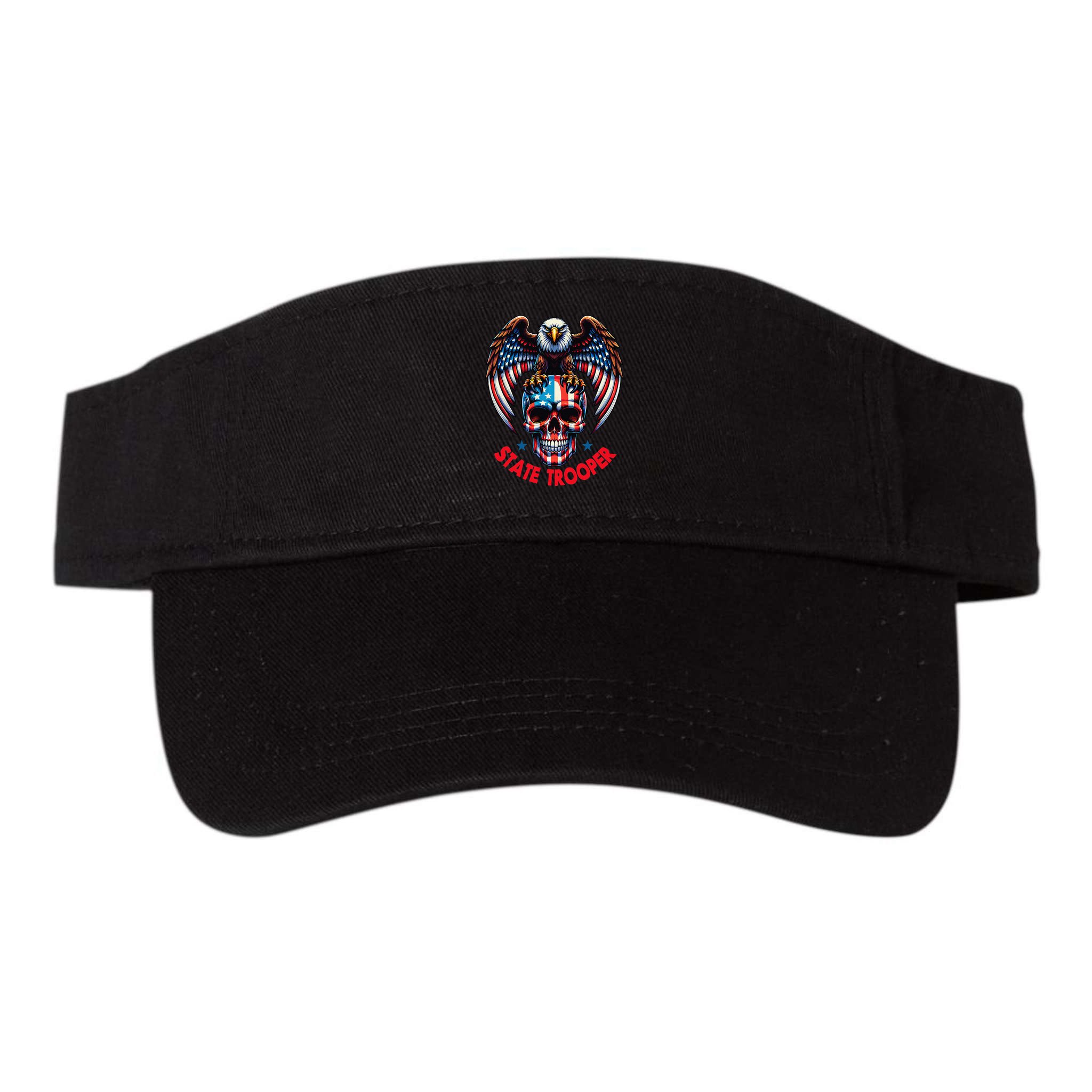 American Flag Usa Law Enforcement State Trooper Visor