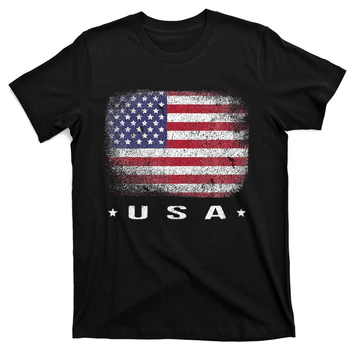 American Flag Usa July T-Shirt