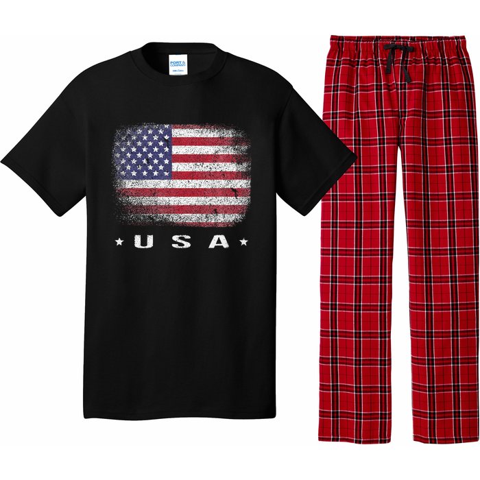 American Flag Usa July Pajama Set