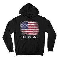 American Flag Usa July Tall Hoodie