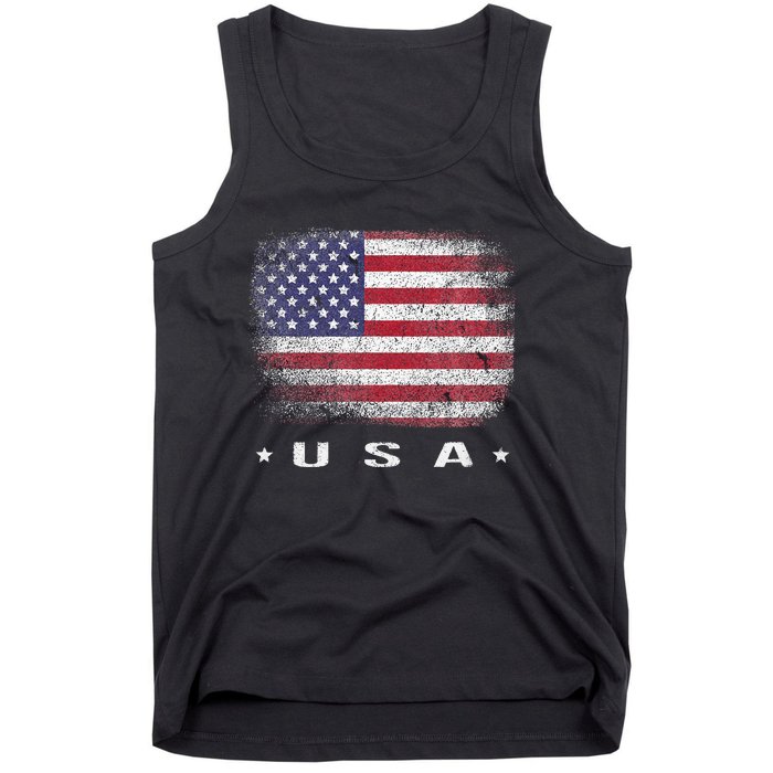 American Flag Usa July Tank Top