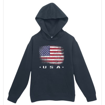 American Flag Usa July Urban Pullover Hoodie