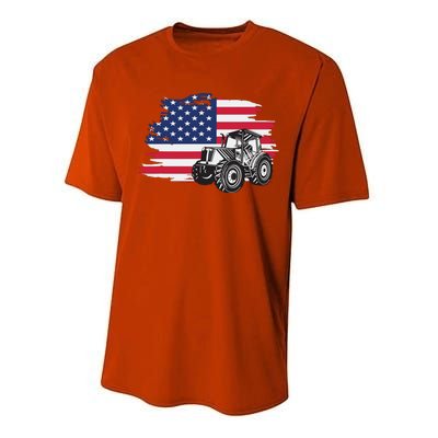 American Farmer US Flag Farmer Farming Gift Performance Sprint T-Shirt