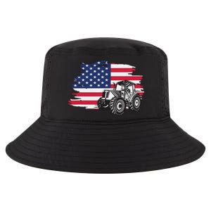 American Farmer US Flag Farmer Farming Gift Cool Comfort Performance Bucket Hat