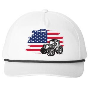 American Farmer US Flag Farmer Farming Gift Snapback Five-Panel Rope Hat