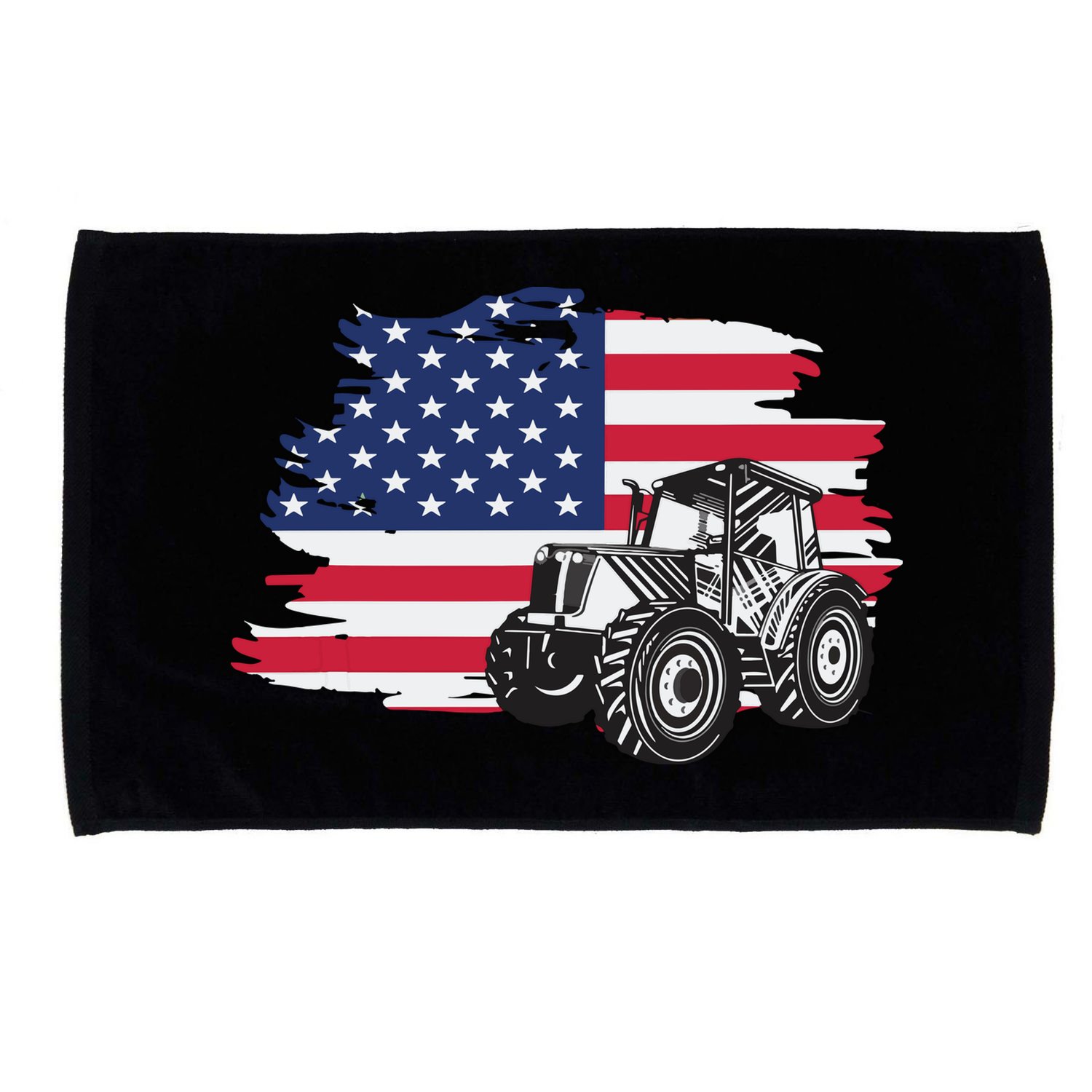 American Farmer US Flag Farmer Farming Gift Microfiber Hand Towel