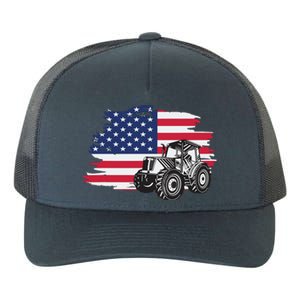 American Farmer US Flag Farmer Farming Gift Yupoong Adult 5-Panel Trucker Hat