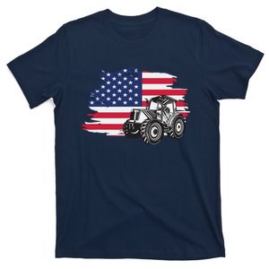 American Farmer US Flag Farmer Farming Gift T-Shirt