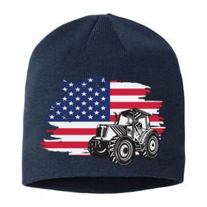 American Farmer US Flag Farmer Farming Gift Sustainable Beanie