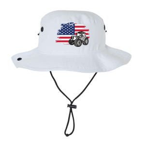 American Farmer US Flag Farmer Farming Gift Legacy Cool Fit Booney Bucket Hat