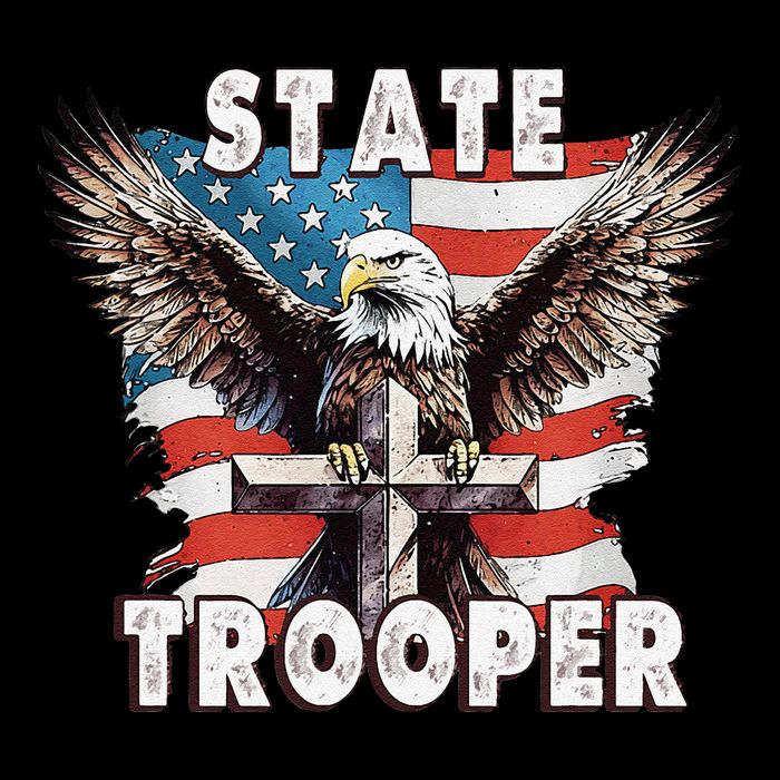 American Flag Usa Law Enforcement State Trooper Impact Tech Backpack