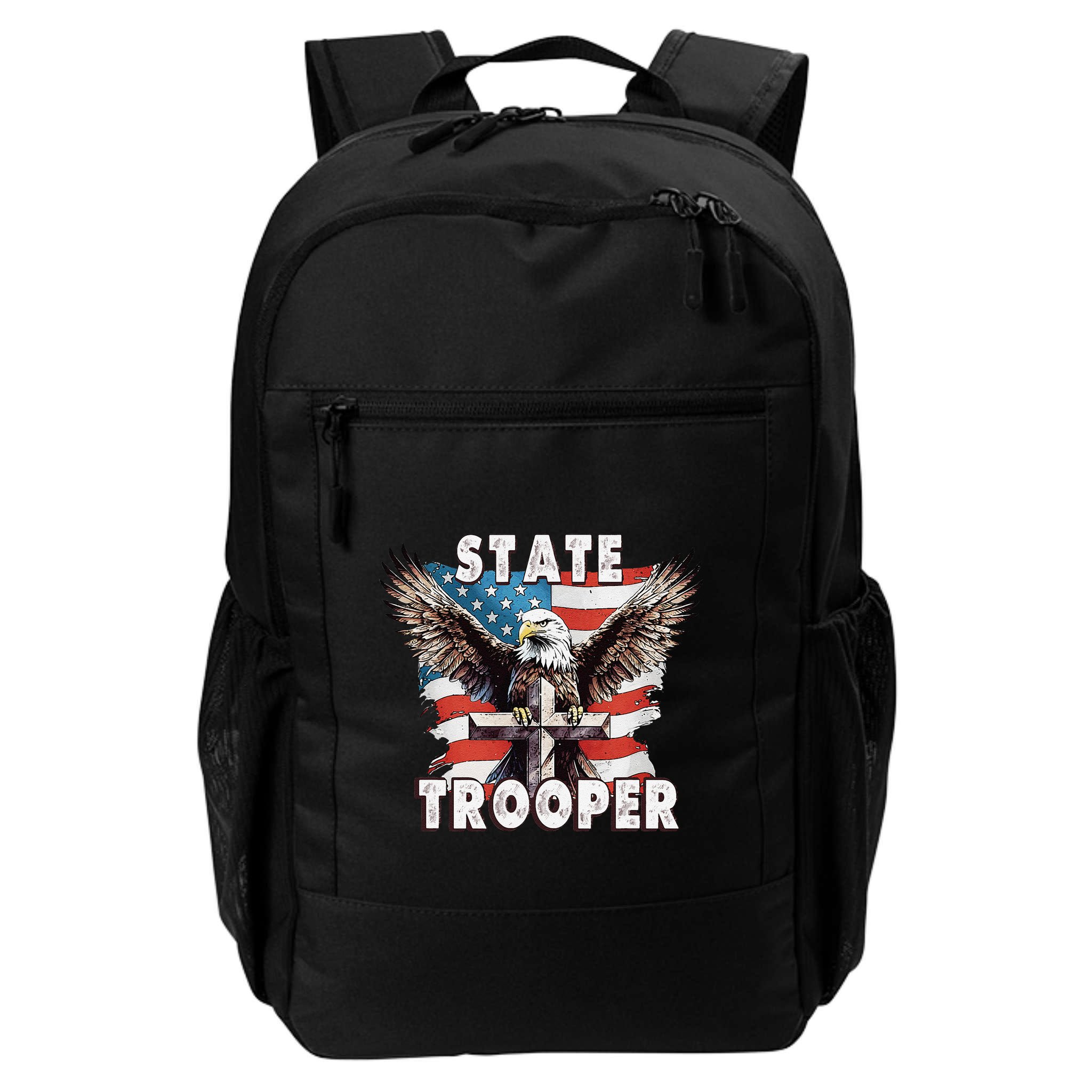 American Flag Usa Law Enforcement State Trooper Backpack