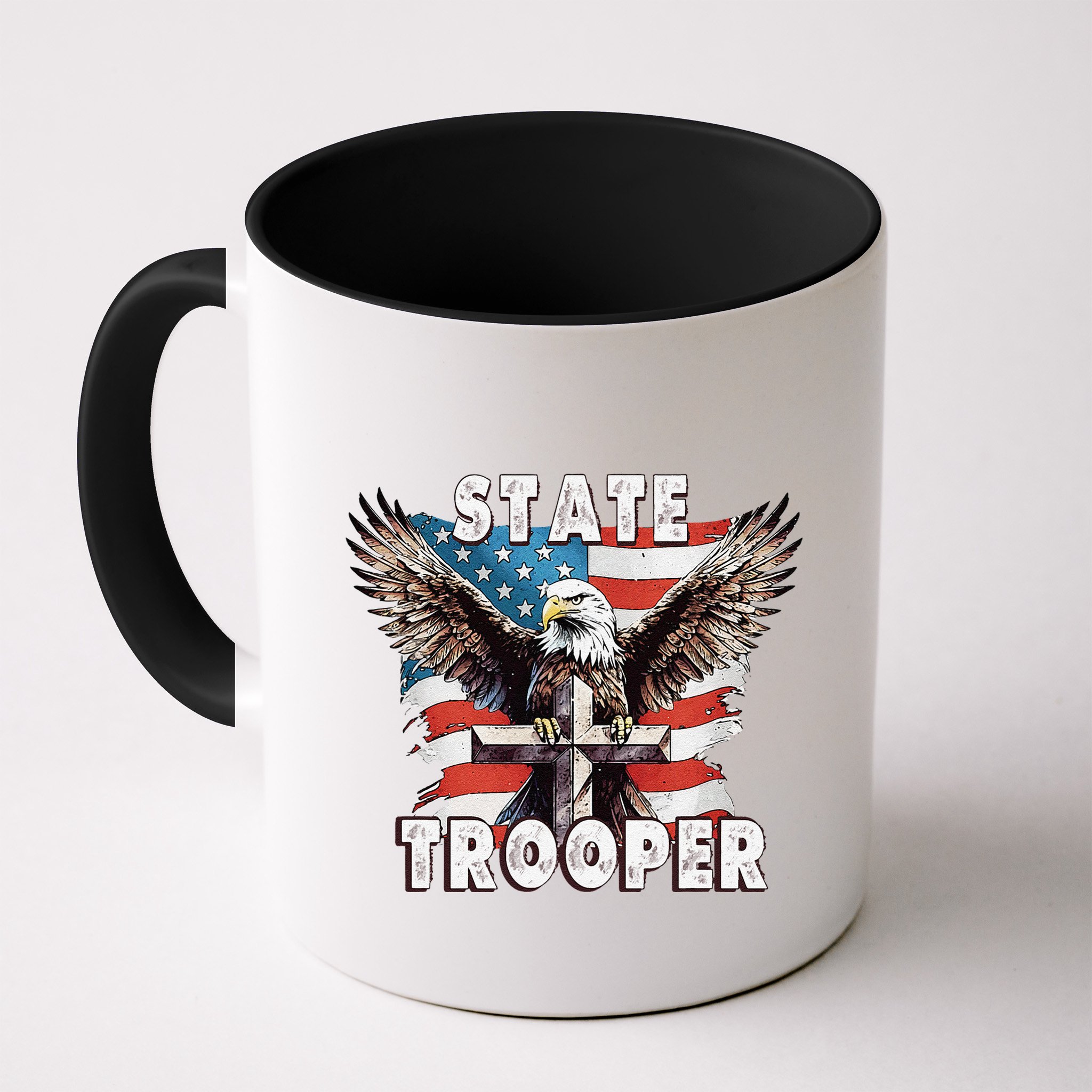 American Flag Usa Law Enforcement State Trooper Mug