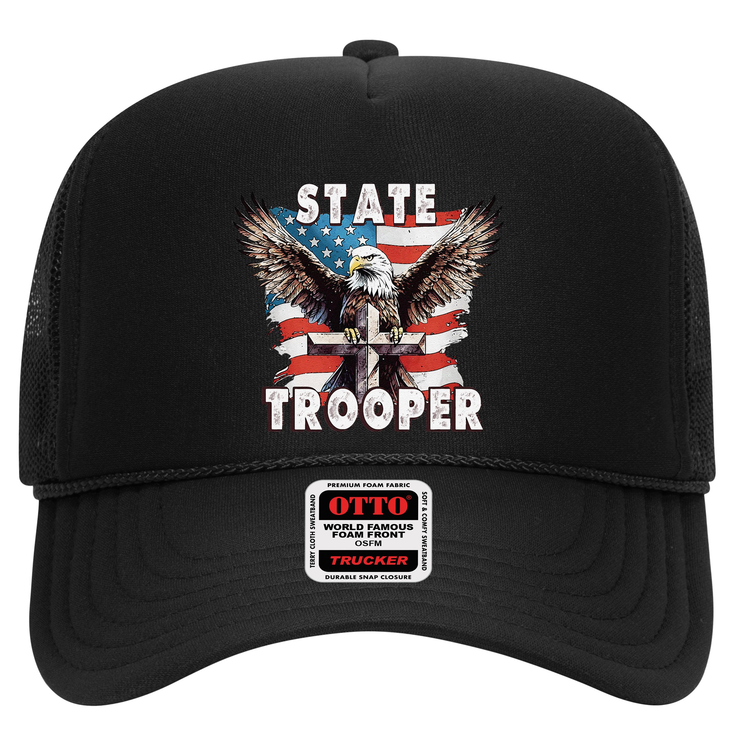 American Flag Usa Law Enforcement State Trooper Hat