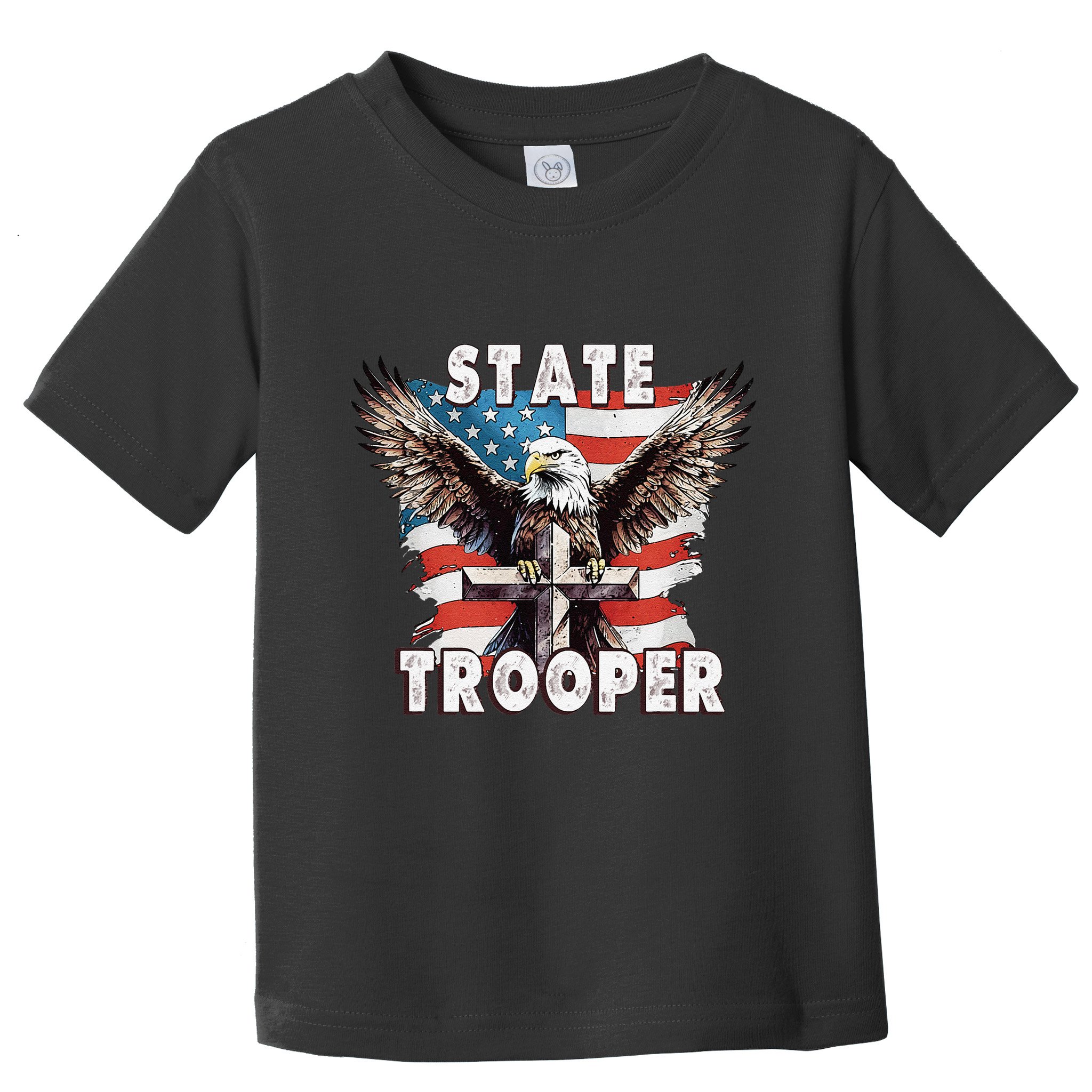 American Flag Usa Law Enforcement State Trooper Toddler T-Shirt