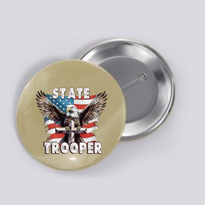 American Flag Usa Law Enforcement State Trooper Button