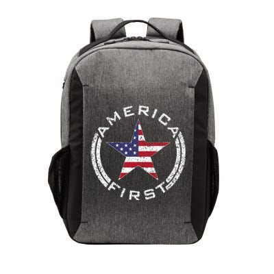 America First Usa Flag American Star Roundel Patriot Vector Backpack