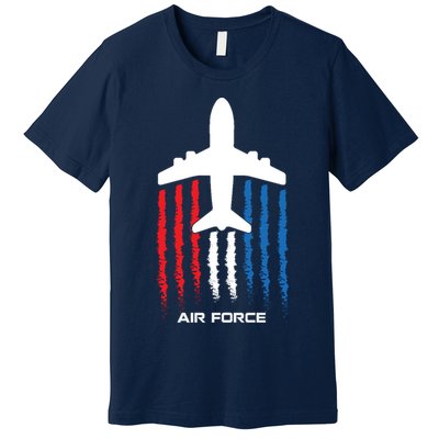 Air Force US Veterans American Flag 4th Of July Patriotic Premium T-Shirt
