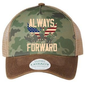 Always Forward Usa America Military Soldier Veteran Gift Legacy Tie Dye Trucker Hat