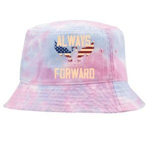 Always Forward Usa America Military Soldier Veteran Gift Tie-Dyed Bucket Hat