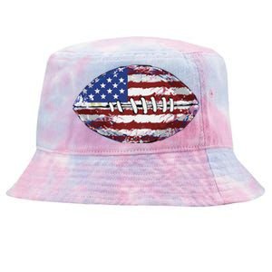 American Football Usa Flag Gift Tie-Dyed Bucket Hat