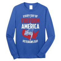 America Freedom Usa Patriotic Military Veterans Support Great Gift Long Sleeve Shirt