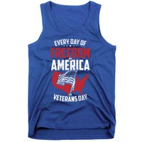 America Freedom Usa Patriotic Military Veterans Support Great Gift Tank Top