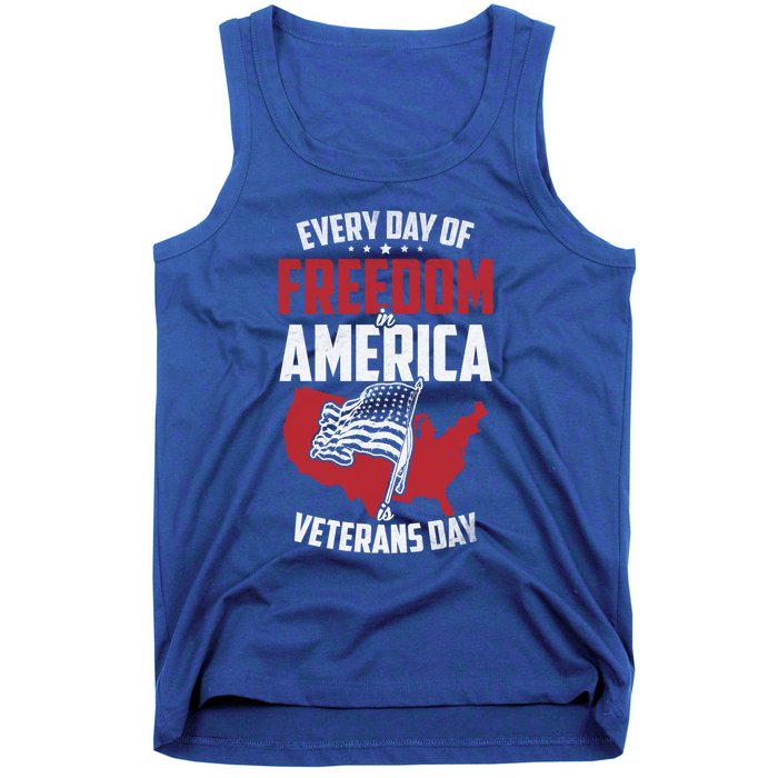 America Freedom Usa Patriotic Military Veterans Support Great Gift Tank Top