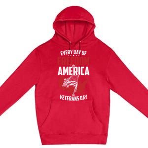 America Freedom Usa Patriotic Military Veterans Support Great Gift Premium Pullover Hoodie