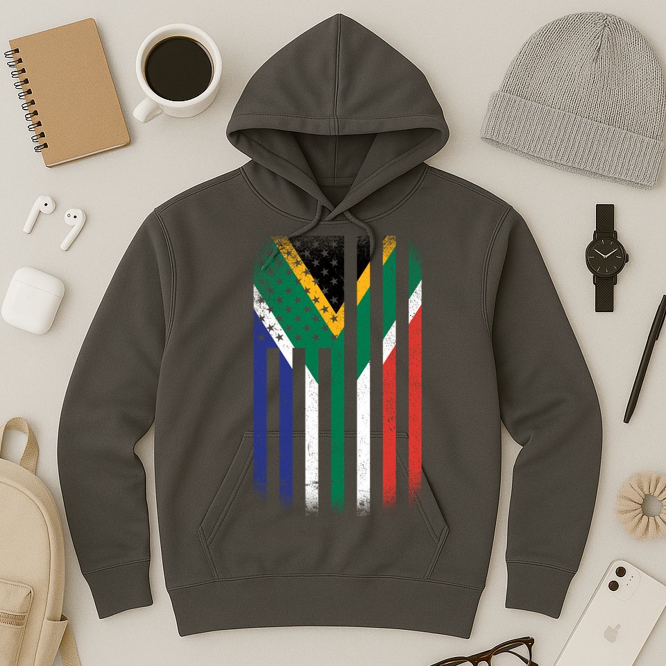 United States Of America Usa Africa Flag Hoodie