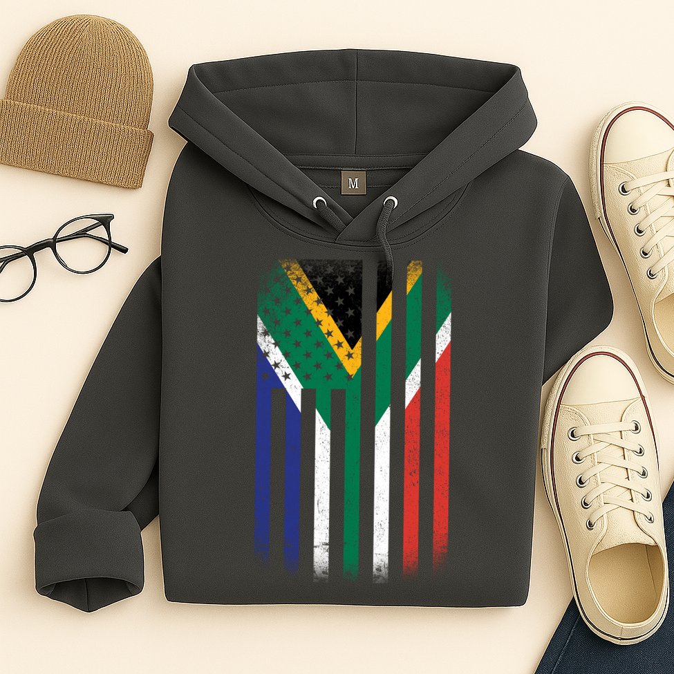 United States Of America Usa Africa Flag Hoodie