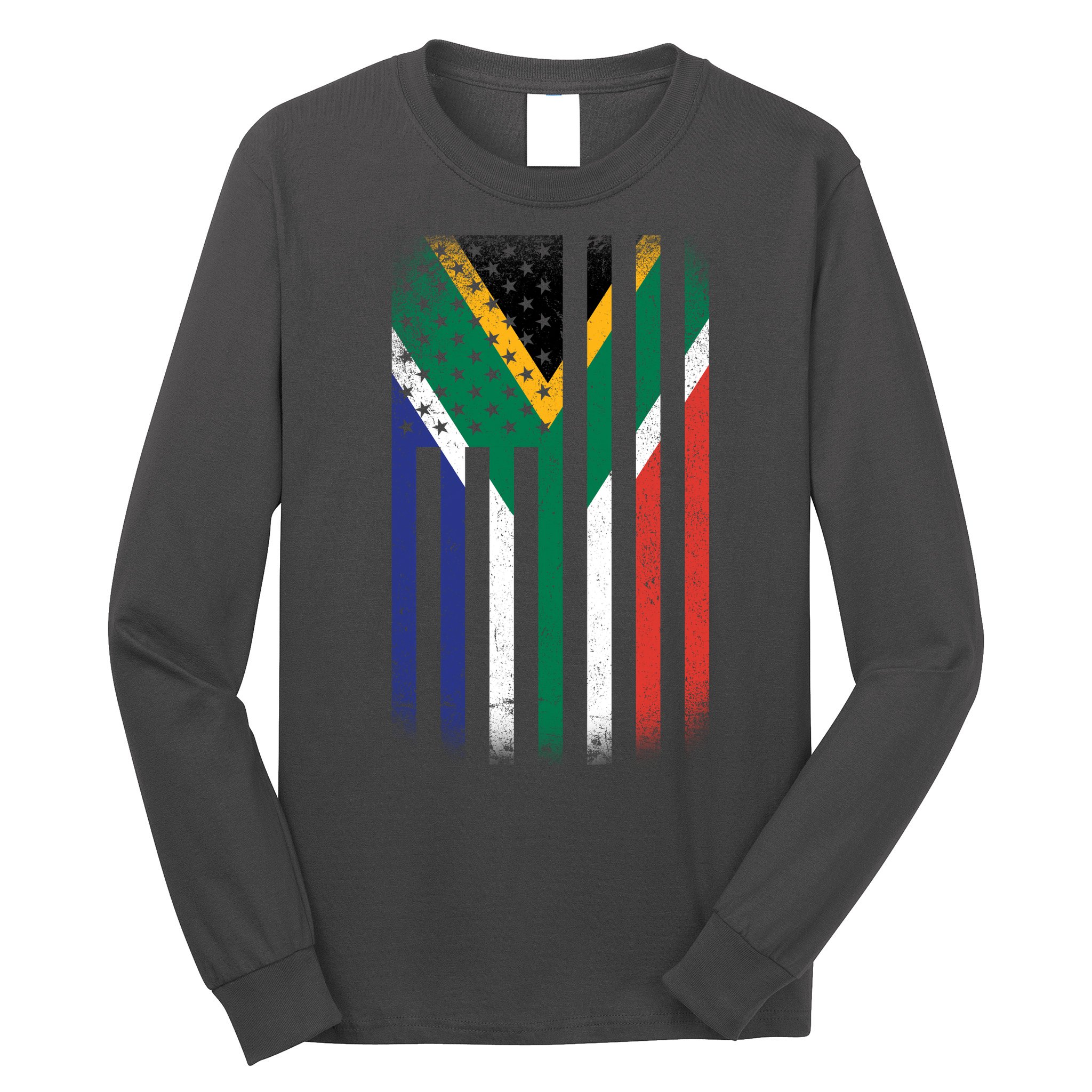 United States Of America Usa Africa Flag Long Sleeve Shirt