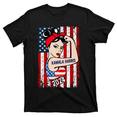 America Flag Vote 47 Kamala Harris 2024 President T-Shirt