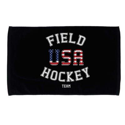 American Flag Vintage Field Hockey Hoodie Microfiber Hand Towel