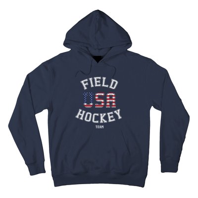 American Flag Vintage Field Hockey Hoodie Hoodie