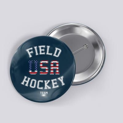 American Flag Vintage Field Hockey Hoodie Button