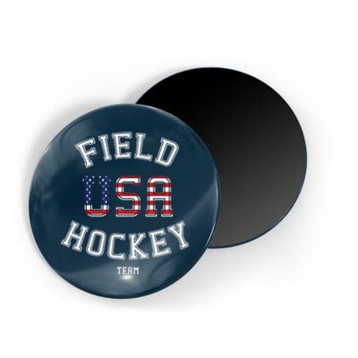 American Flag Vintage Field Hockey Hoodie Magnet