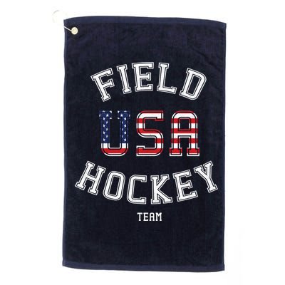 American Flag Vintage Field Hockey Hoodie Platinum Collection Golf Towel