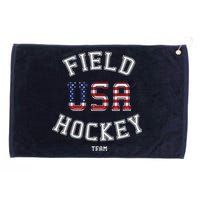 American Flag Vintage Field Hockey Hoodie Grommeted Golf Towel