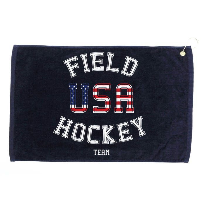 American Flag Vintage Field Hockey Hoodie Grommeted Golf Towel