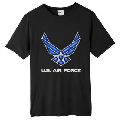 Air Force Veteran Vintage Us Flag Veterans Day Military Cool Gift Tall Fusion ChromaSoft Performance T-Shirt